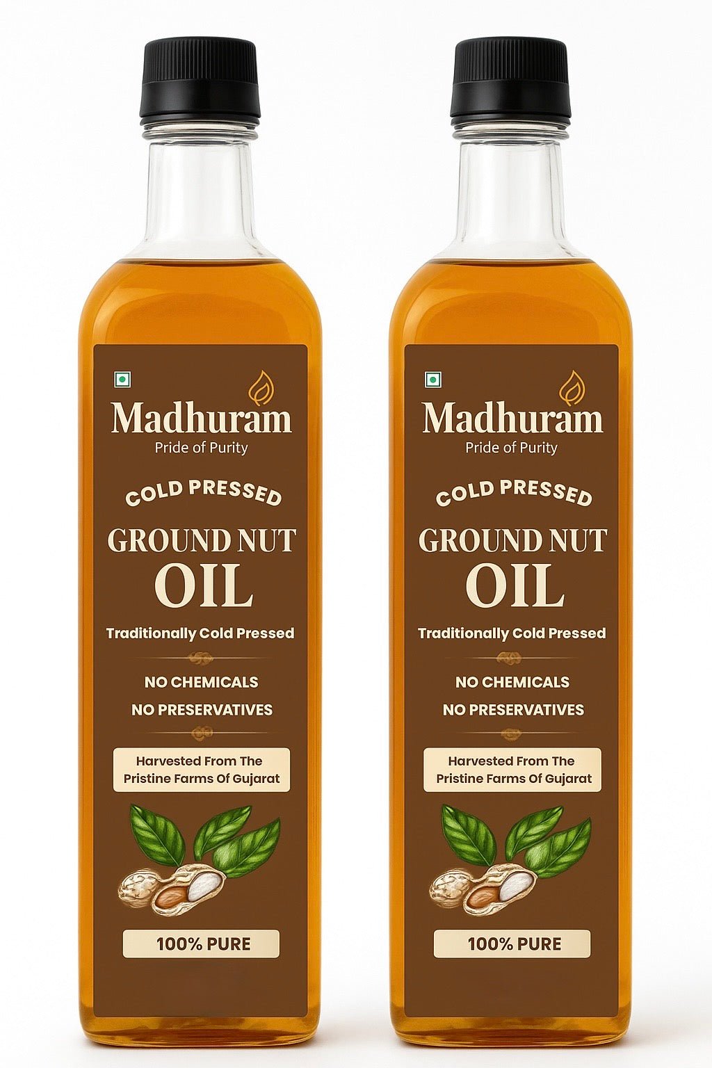 Cold Pressed Groundnut Oil - MADHURAM