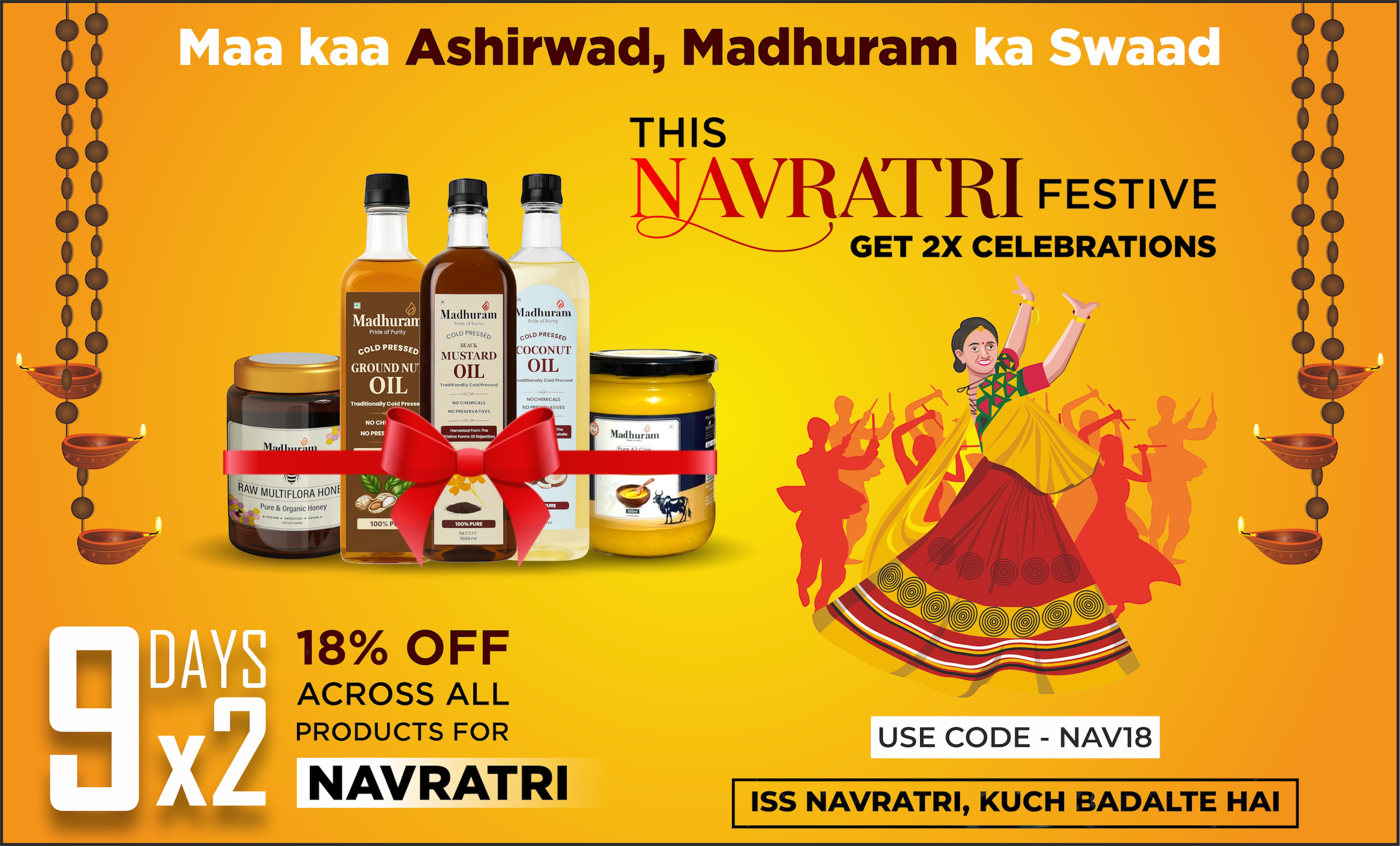MADHURAM NAVRATRI OFFER POSTER