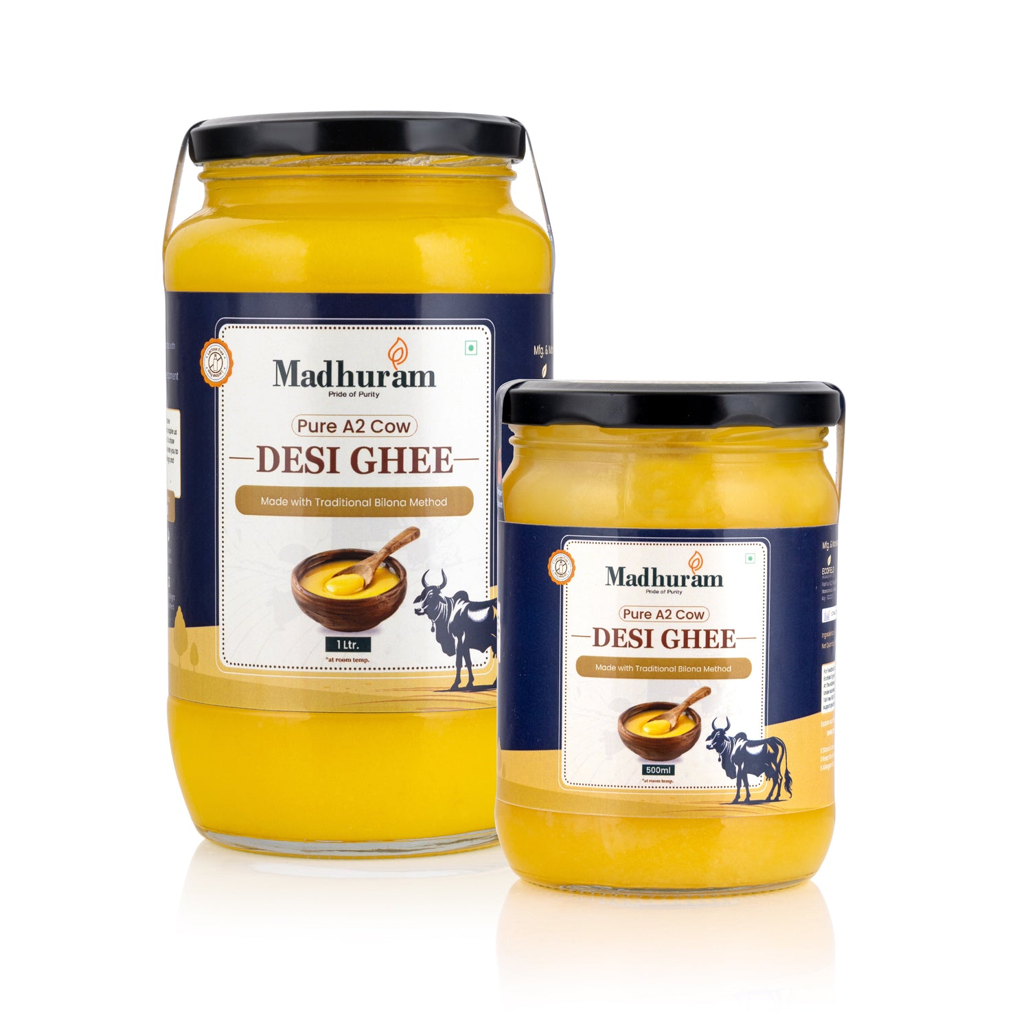 A2 Pure Desi Cow Ghee - MADHURAM