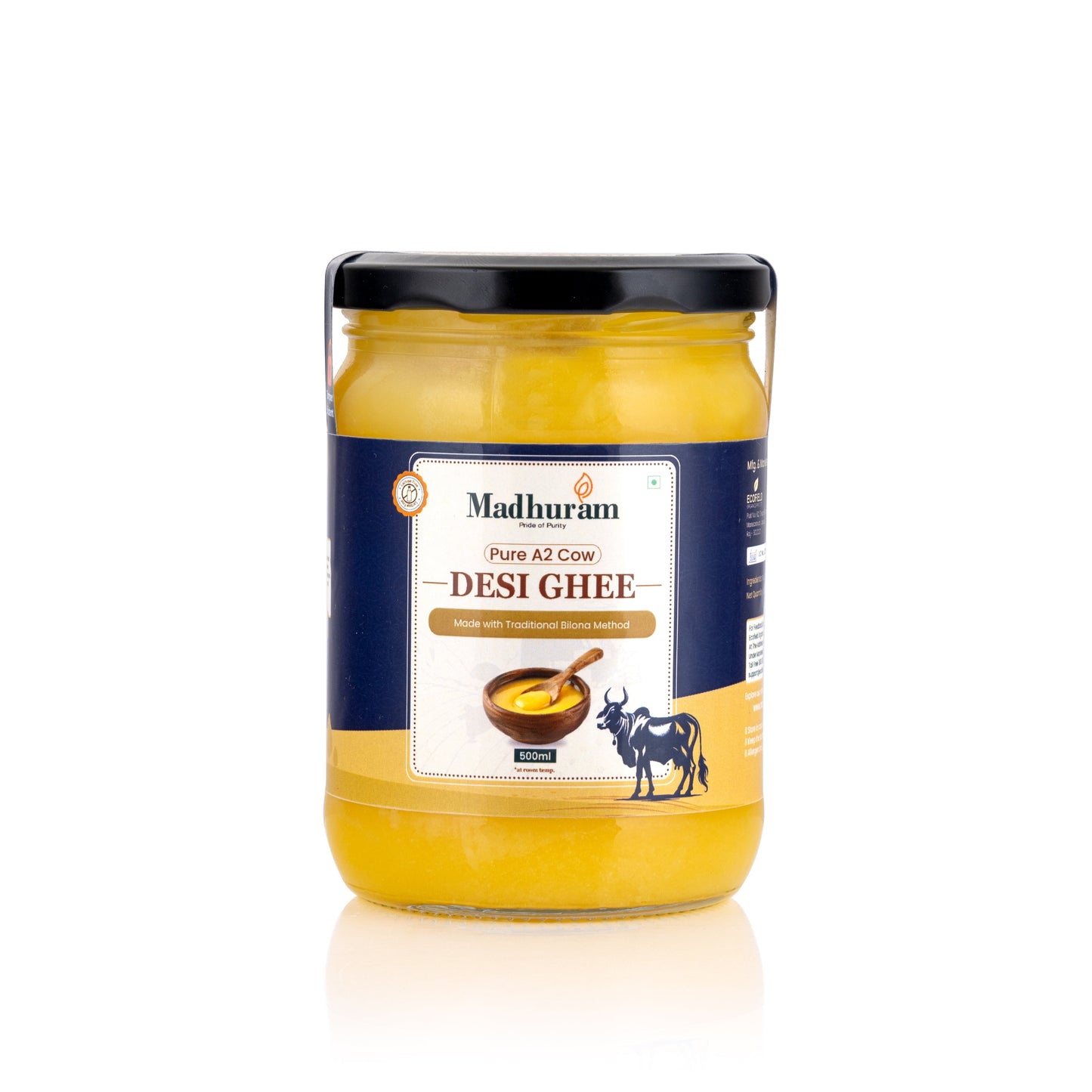 A2 Pure Desi Cow Ghee - MADHURAM