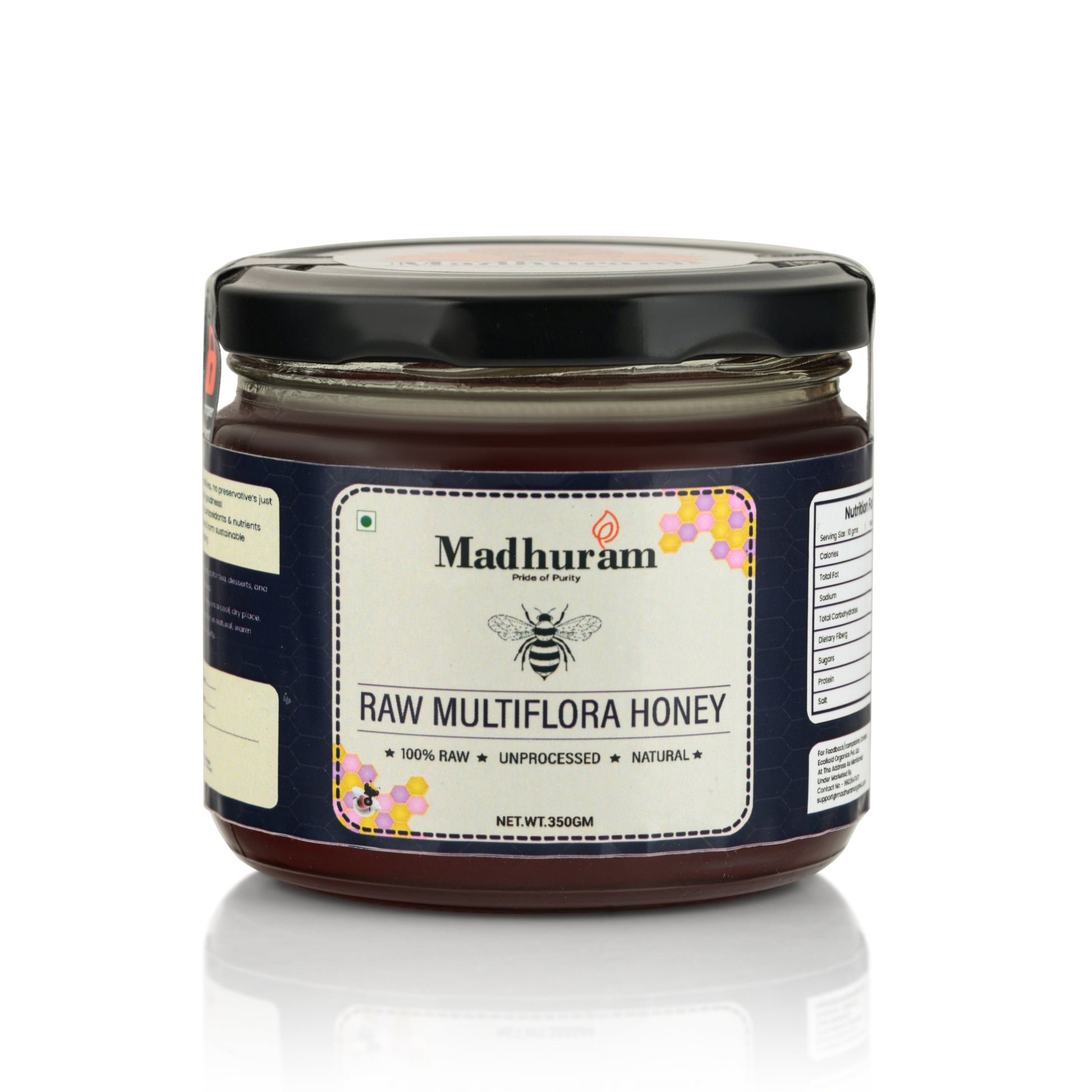A2 Pure Desi Cow Ghee & Multiflora Honey Combo - MADHURAM