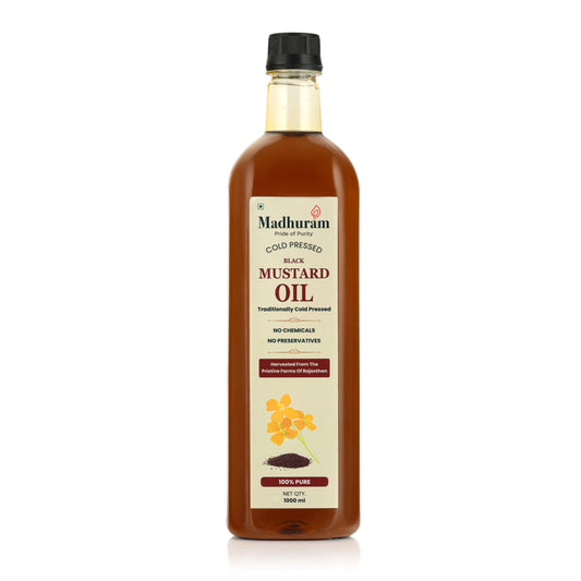 Cold Pressed Black Mustard Oil - MADHURAM