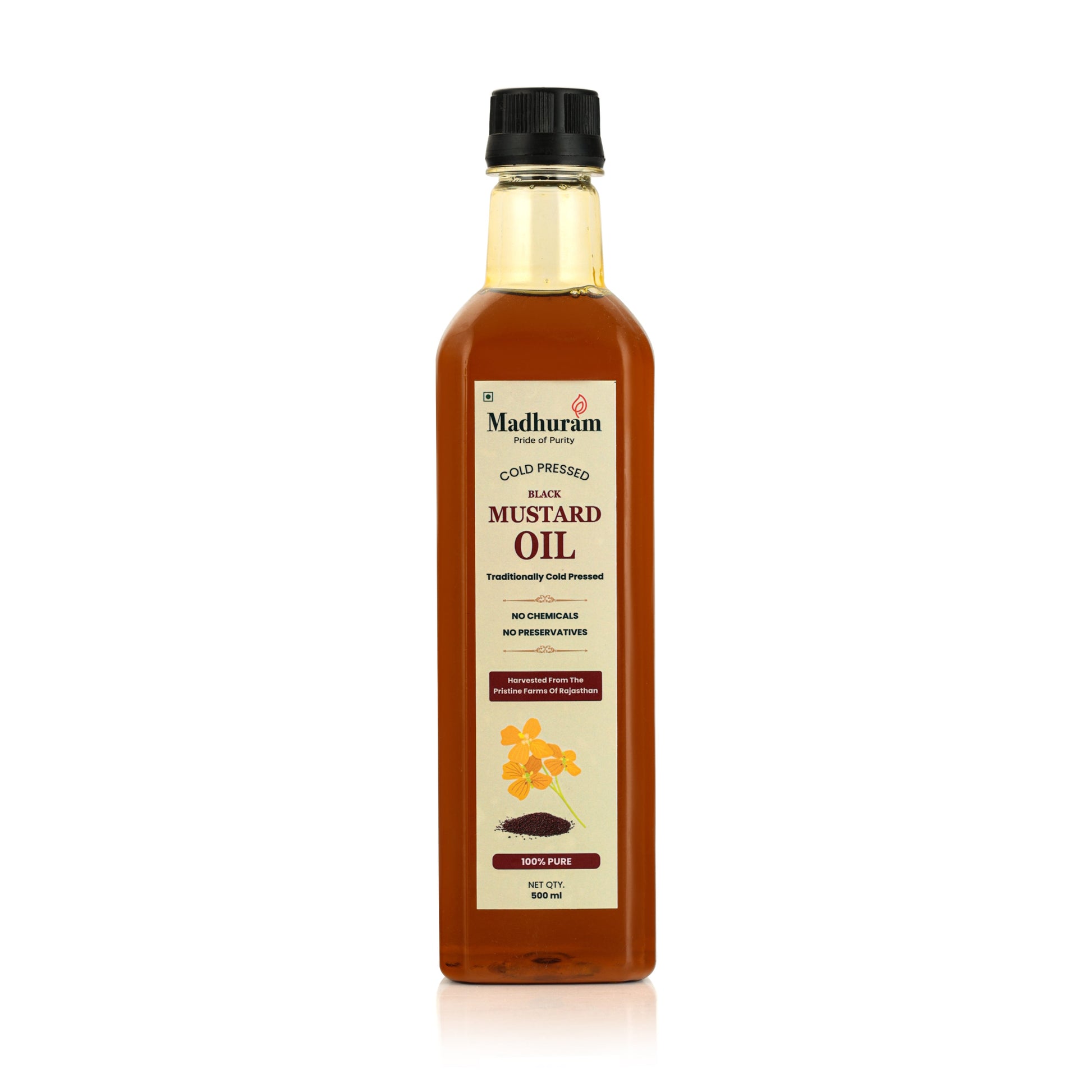Cold Pressed Black Mustard Oil - MADHURAM