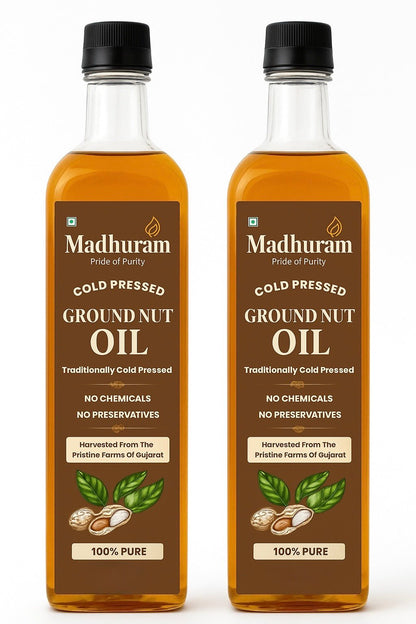 Cold Pressed Groundnut Oil - MADHURAM